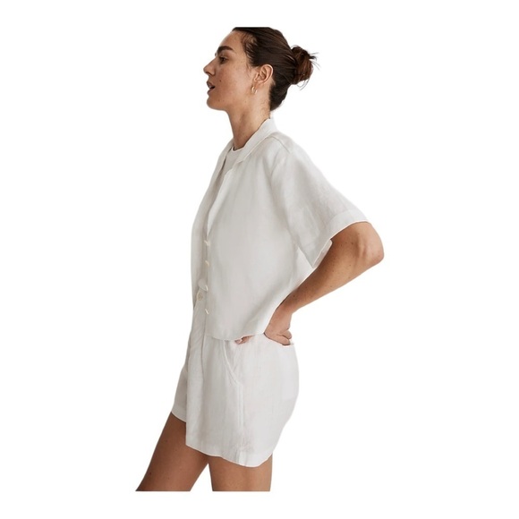 Madewell 100% Linen Resort Shirt NWT - Picture 4 of 7